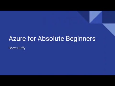 1 Hour Introduction to Azure – For Absolute Beginners