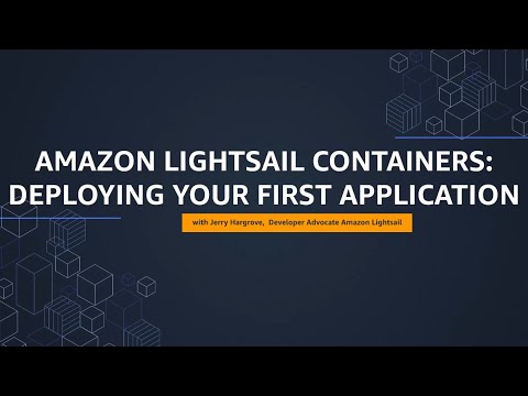 Amazon Lightsail Tutorial: Deploy your first containerized application | Amazon Web Services