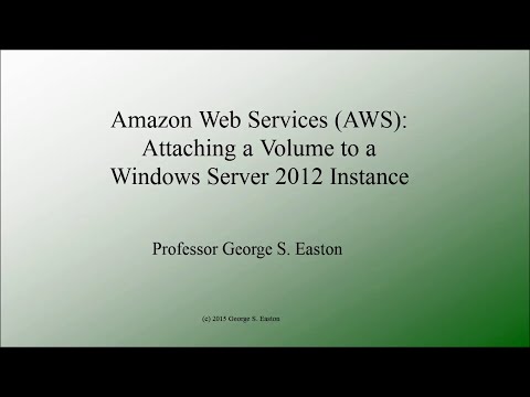 Amazon Web Services (AWS): Attach Volume to Windows Instance