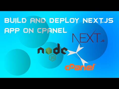 Build and deploy Next js app on cpanel | Host   react js,  node js, next js website on cpanel