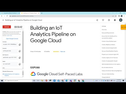 Building an IoT Analytics Pipeline on Google Cloud #gcp #googlecloudfacilitator #quests