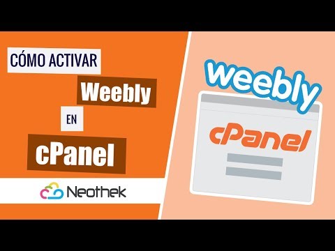 Cómo Activar Weebly en tu panel de control cPanel