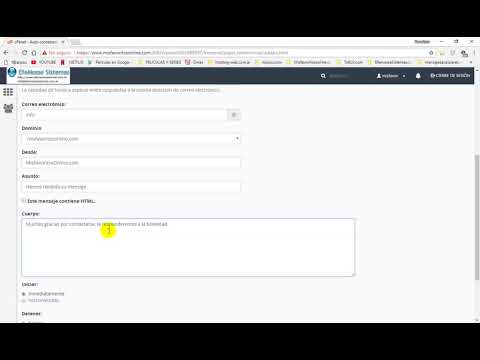 como crear auto contestadores o auto respuestas en cpanel