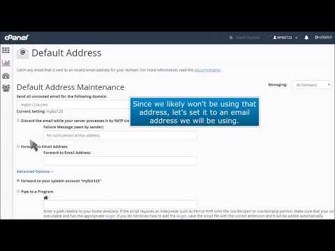 cPanel: How to Set Your Default (catch-all) Email Account