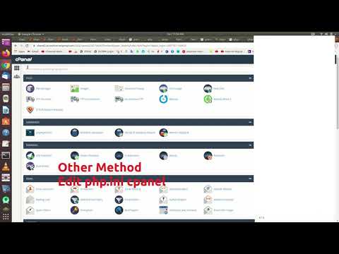 cpanel php ini edit | output buffering