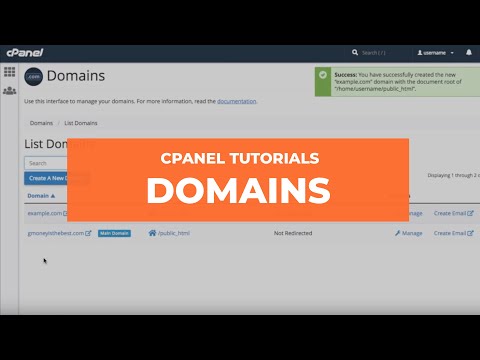 cPanel Tutorials – Domains