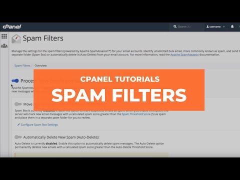 cPanel Tutorials – Spam Filters