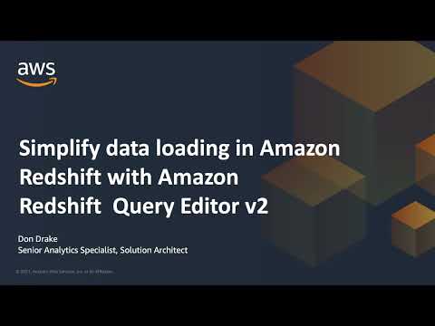 Data Loading with Query Editor v2 | Amazon Web Services