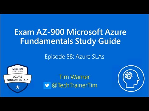 Exam AZ-900 Microsoft Azure Fundamentals Study Guide Lesson 58 – Azure SLAs