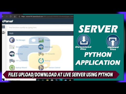 file upload and download at Live server using python | with cPanel ...