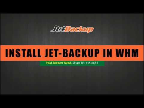 How do I  Install JetBackup in cPanel / WHM