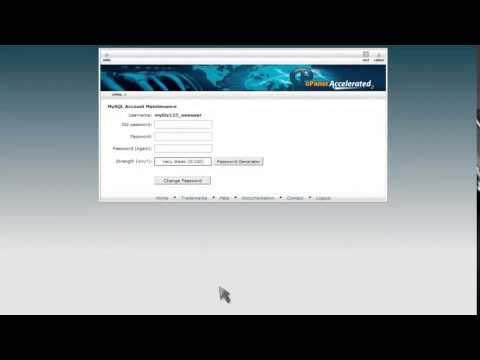 How to change a MySQL database users password in cPanel