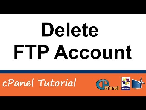 How To Delete A FTP Account In cPanel