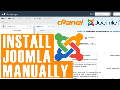 How to install Joomla manually in cPanel?