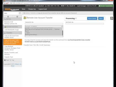 HOW TO TRANSFER A WEBSITE IN WHM cPanel THE EASY WAY
