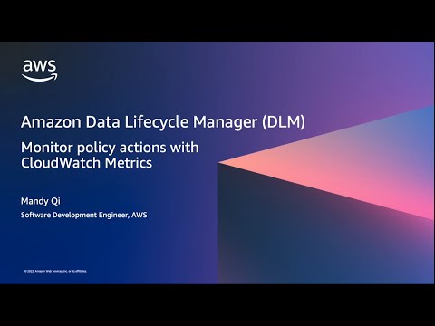 Amazon Data Lifecycle Manager (DLM) – Monitor Policy Actions with CloudWatch Metrics