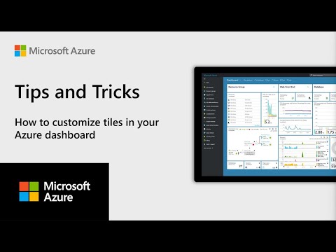 How to customize tiles in your Azure dashboard