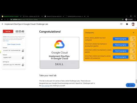 Implement DevOps in Google Cloud: Challenge Lab
