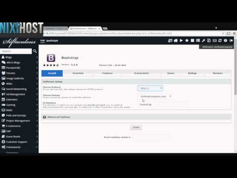 Installing Bootstrap with Softaculous in cPanel