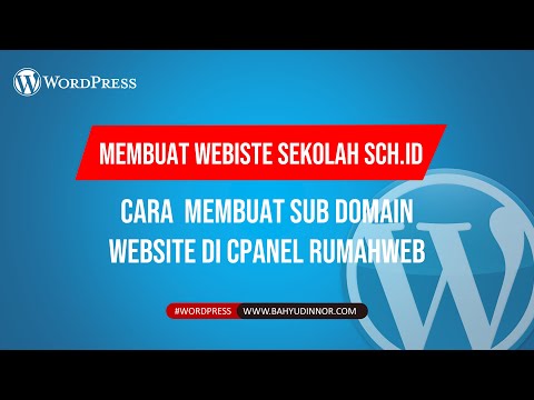PANDUAN MEMBUAT WEBSITE SEKOLAH || MEMBUAT SUD DOMAIN WEBSITE SEKOLAH DI CPANEL RUMAHWEB
