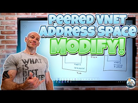 Peered Virtual Network Address Space Modify in Microsoft Azure