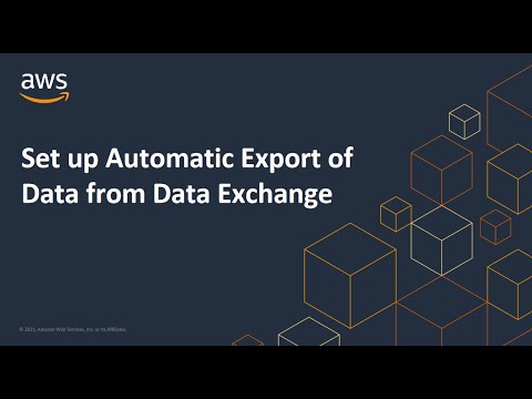 Set up Automatic Export of Data from Data Exchange | Amazon Web Services