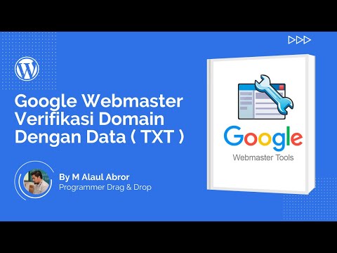 Terbaru .. !! Cara Verifikasi Domain Di Google Webmaster Dengan Data ( TXT )
