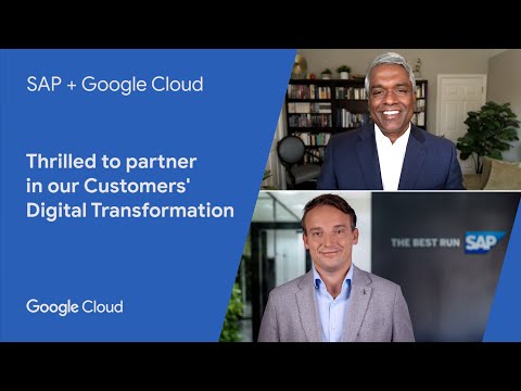 Thomas Kurian and Christian Klein Celebrate the Google Cloud and SAP Partnership