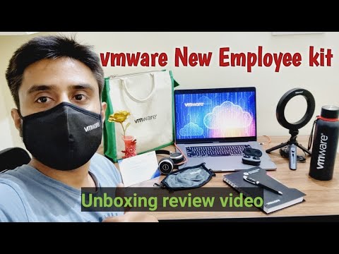 Unboxing the vmware new employee kit | work from home edition