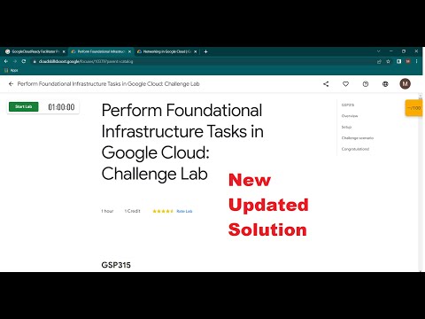 [ Updated Lab] Perform Foundational Infrastructure Tasks in Google Cloud: Challenge Lab | [GSP315]
