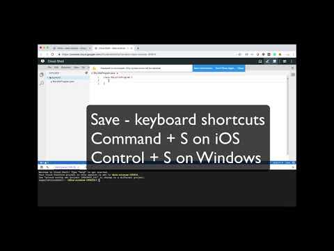 Using Google Cloud Shell to run Java Programs