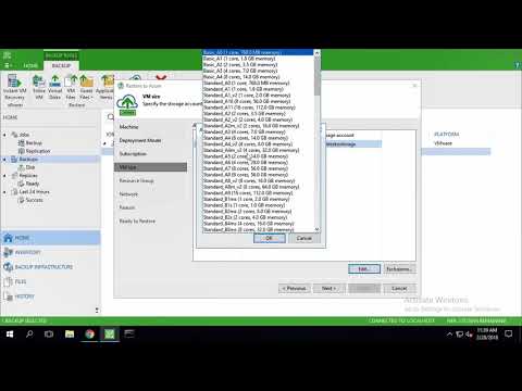 Veeam Restore to Microsoft Azure Demo