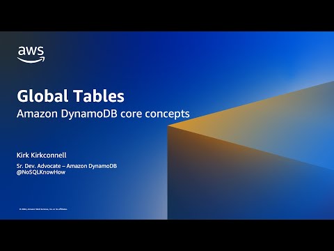 Global tables for inter-Regional replication – Amazon DynamoDB Core Concepts | Amazon Web Services
