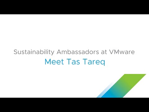 Sustainability Ambassadors at VMware – Olga Specjalska and Tas Tareq