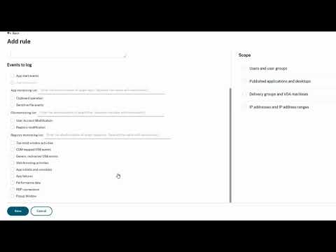 Setting up Citrix Session Recording service – Step 3: Configure Recording Policies
