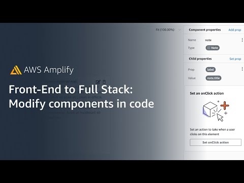 Frontend to Full Stack: Modify AWS Amplify Studio Components in Code | Amazon Web Services