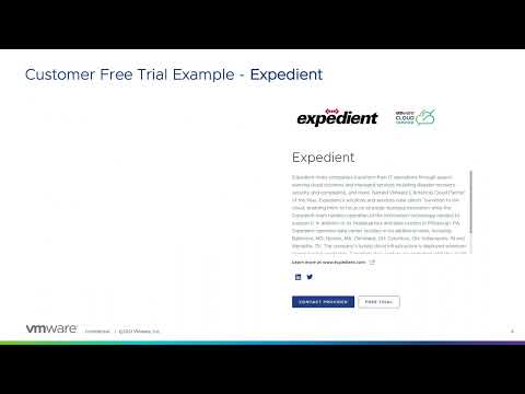VMware Cloud Verified Free Trial process and benefits