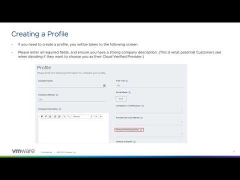 VMware Cloud Verified application process