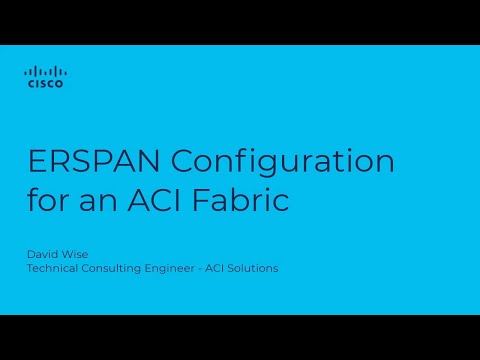 ERSPAN Configuration for an ACI Fabric