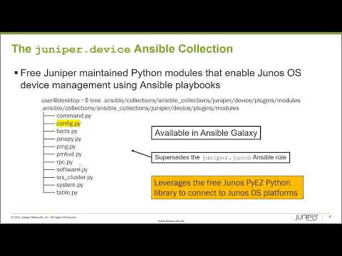 Deploy Junos Configuration Using Ansible