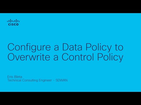 Configure a Data Policy to Overwrite a Control Policy