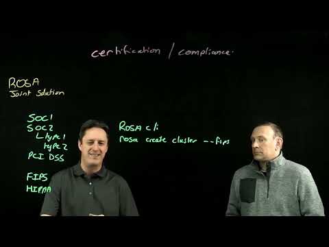 Red Hat OpenShift Service on AWS (ROSA) compliance and certification  | Amazon Web Services