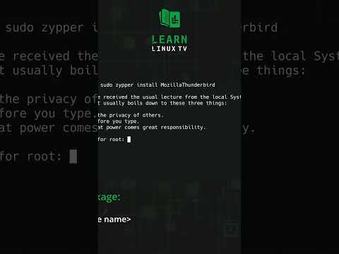 Linux Commands in 60 Seconds – The zypper Command