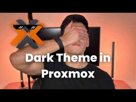 Dark Theme in Proxmox!?(Beginner Install)