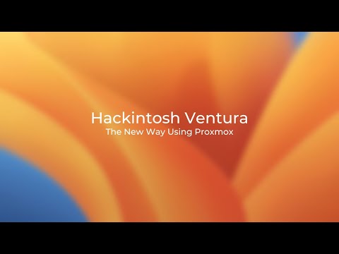 Hackintosh Ventura The New Way Using Proxmox