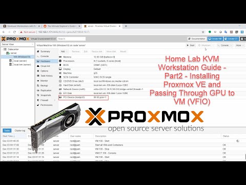 Home Lab KVM Workstation Guide – Part2 – Installing Proxmox VE and Passing Through GPU to VM (VFIO)