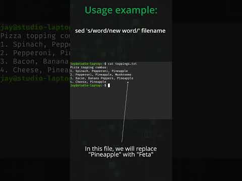 Linux Commands in 60 Seconds – The sed Command