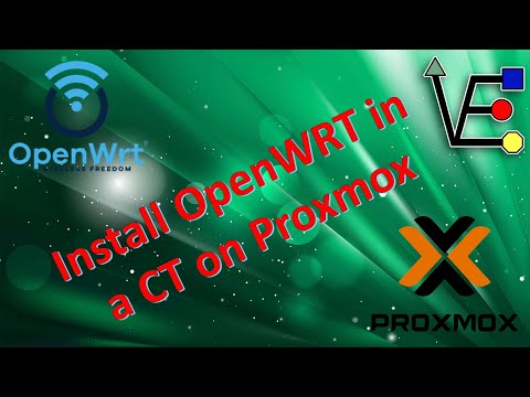 Install OpenWRT in a CT on Proxmox