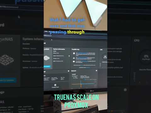 Installed TrueNAS on my Proxmox server #truenas #proxmox
