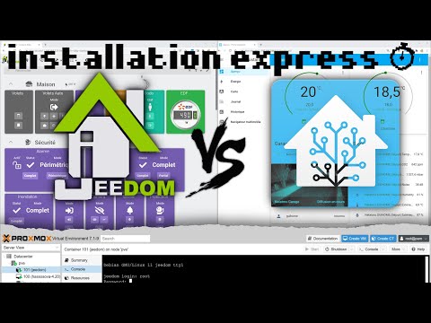 Installer Home Assistant ou Jeedom en quelques minutes ⌚ … sous Proxmox !
